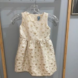 Ivory Baby Gap dress with gold stars